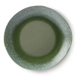 HKliving 70s Ceramics: Dinner Plates, Green (Set of 2) 9 HKliving 70s Ceramics: Dinner Plates, Green (Set of 2)