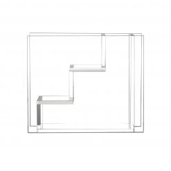 HKliving Glass Stairs Vase