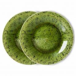 HKliving Set De 2 Assiettes Plates The Emeralds
