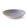 HKliving Home Chef Ceramics Flat Bowl Purple/Green