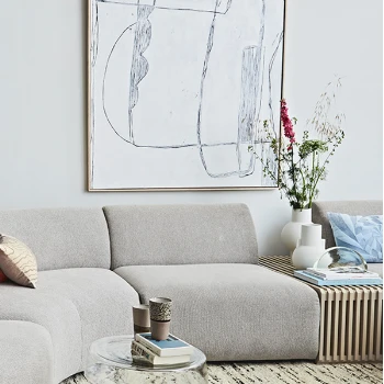 HKliving Medium White Matt Vase HKliving Medium White Matt Vase