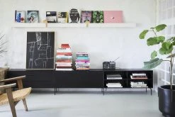 HKliving Framed Brutalist Painting | Black