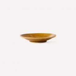 HKliving Kyoto Ceramics Japanese Small Plate Brown Set of 4