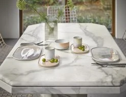 HKliving Gallery Ceramics: Oval Side Plate Peach SET/2