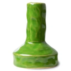 HKliving Lime Green Ceramic Candle Holder Small