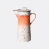 HKliving 70s Multi Colors Ceramic Coffee Pot