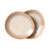 HKliving Ceramic 70's Side Plate: Earth (Set of 2)