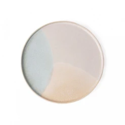 HKliving Set of 2 Gallery Mint and Nude Round Side Plate