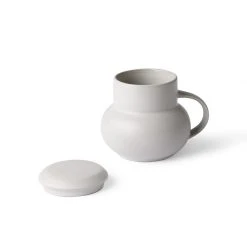HKliving Ceramic Bubble Tea Mug M Light Grey