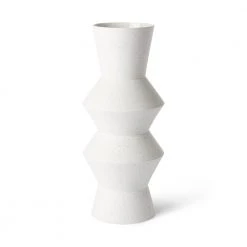 HKliving Large Speckled Clay Angular Vase