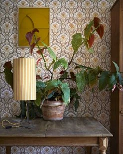 HKliving Doris : Printed Cylinder Lamp Shade Stripes