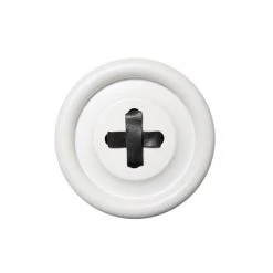 HKliving Large White Button Hanger