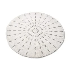 HKliving Round Bath Mat Swirl - Large