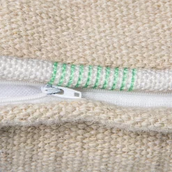 HKliving Hand woven wool cushion brown