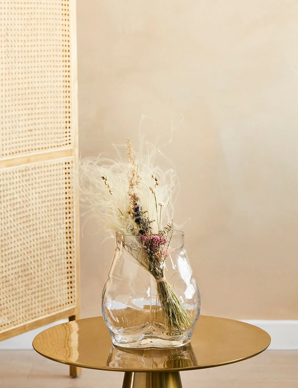 HKliving Glass Bum Vase HKliving Glass Bum Vase