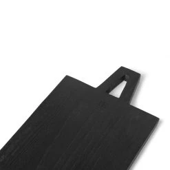 HKliving Square M Black Sungkai Wood Bread Board