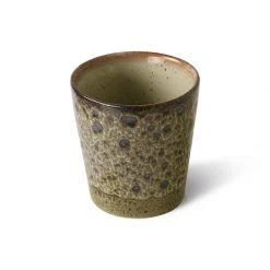 HKliving 70s Ceramics Handleless Coffee Mug Vulcano