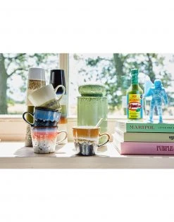 HKliving Set of 4 Ceramic Americano Mugs