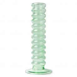 HKliving Mint Green Glass Candle Holder