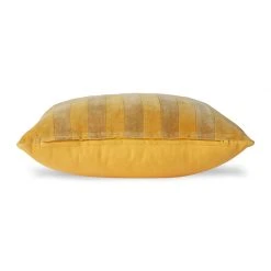 HKliving Ochre & Gold Striped Cushion