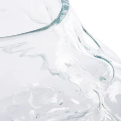 HKliving Objects: Cloud Vase Clear Glass Low