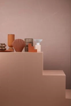 HKliving Smoked Brown Glass Vase