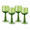 HKliving Set of 4 wine glass tall, lima green. The emeralds 2 HKliving Set of 4 wine glass tall, lima green. The emeralds
