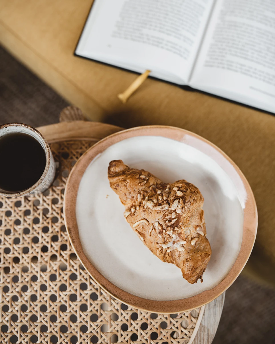 HKliving Ceramic 70's Side Plate: Earth (Set of 2) HKliving Ceramic 70's Side Plate: Earth (Set of 2)