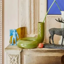 HKliving Vase Twisted Olive