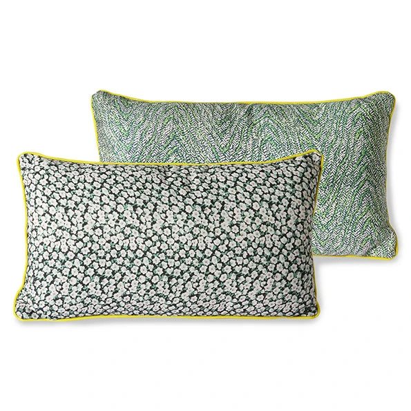 HKliving Doris for hkliving: printed cushion green (35x60) HKliving Doris for hkliving: printed cushion green (35x60)