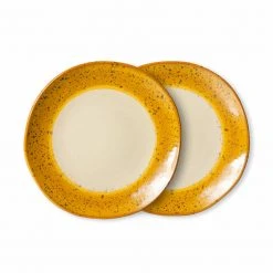 HKliving Set of 2 Autumn Side Plates