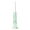 HKliving Mint Green Glass Candle Holder