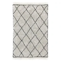 HKliving Cotton Woven Diamond Rug