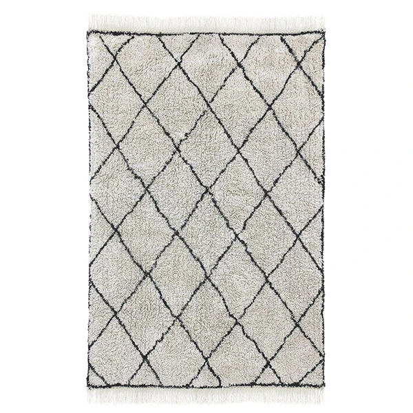 HKliving Cotton Woven Diamond Rug HKliving Cotton Woven Diamond Rug