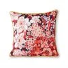 HKliving Printed Floral Cushion Coloured (50x50)