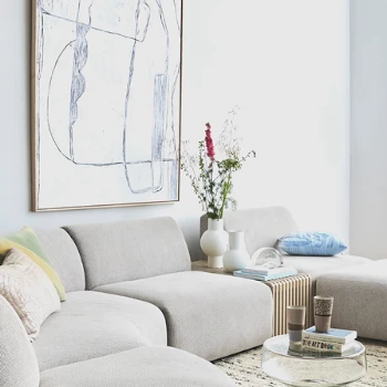 HKliving Medium White Matt Vase HKliving Medium White Matt Vase