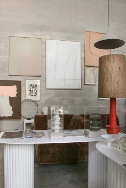 HKliving Silk Cone Brown Lamp Shade