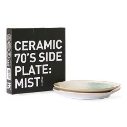 HKliving Mist Ceramics Side Plates - Set of 2