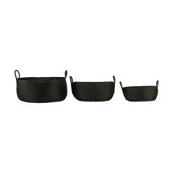 HKliving Black Medium Carry Basket