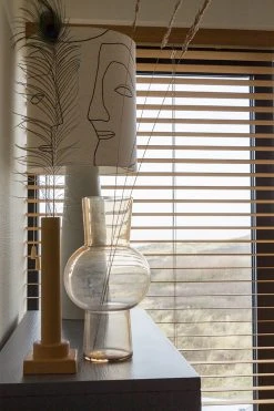 HKliving Roman Column Vase Ochre