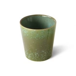 HKliving 70s Ceramics: Coffee Mugs, Spring Greens (Set of 4)