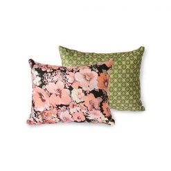 HKliving Doris Printed Cushion Floral (30x40)