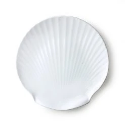 HKliving Athena Ceramics Bone China Shell Serving Tray (set of 2)