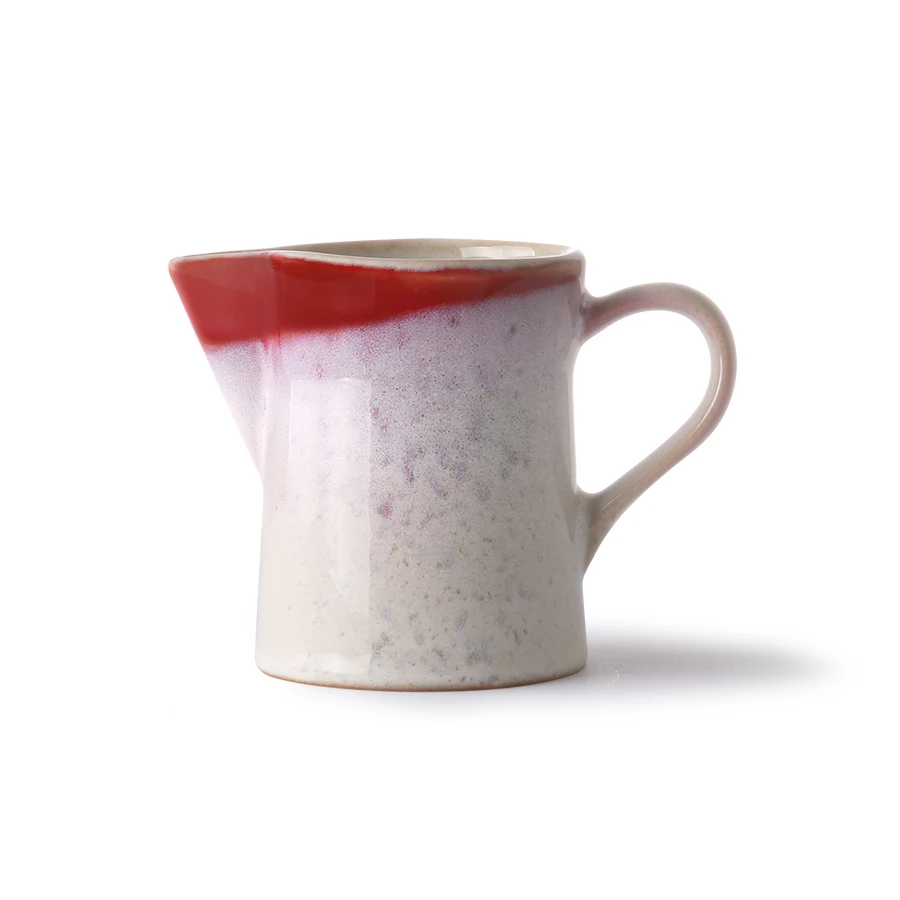 HKliving Ceramic 70's Milk Jug & Sugar Pot Frost 6 HKliving Ceramic 70's Milk Jug & Sugar Pot Frost