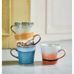 HKliving 70s Ceramics Cappuccino Mug - Dusk