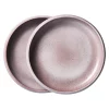 HKliving Bold & Basic Ceramics Deep Plate Purple Set of 2
