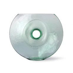 HKliving Green Glass Circle Vase