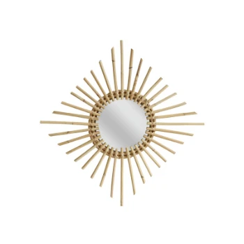 HKliving Natural Rattan Square Mirror HKliving Natural Rattan Square Mirror