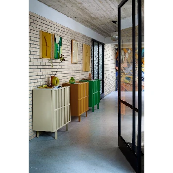 HKliving Green Ceramic Circle Vase HKliving Green Ceramic Circle Vase