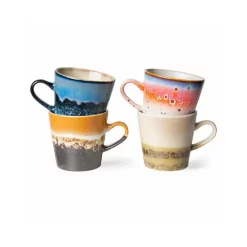 HKliving Set de mugs 70's pégase
